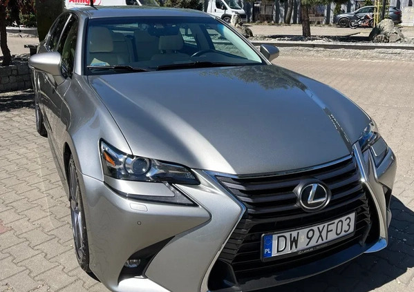 Lexus GS cena 112980 przebieg: 107866, rok produkcji 2017 z Wrocław małe 232